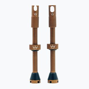 Vožtuvų komplektas presta Peaty's X Chris King MK2 Tubeless Valves 60 mm bourbon