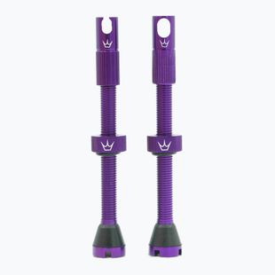 Vožtuvų komplektas presta Peaty's X Chris King MK2 Tubeless Valves 60 mm violet