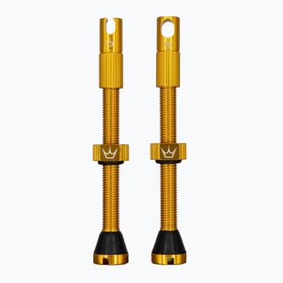 Vožtuvų komplektas presta Peaty's X Chris King MK2 Tubeless Valves 60 mm gold