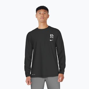 Vyriški marškinėliai ilgomis rankovėmis Nike Luxe Letter Hydroguard black