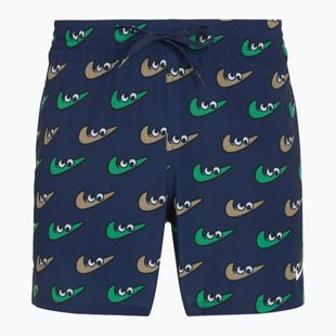 Vyriški maudymosi šortai Nike Multi Print 5" Volley midnight navy