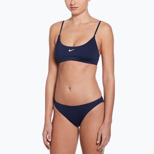 Moteriškas dviejų dalių plaukimo kostiumas Nike Essential Bralette Bikini midnight navy