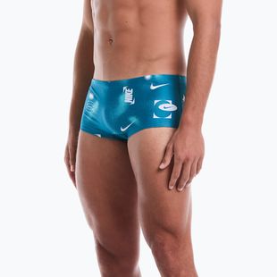 Vyriškos maudymosi glaudės Nike Hydrastrong Square Leg Brief Green Abyss