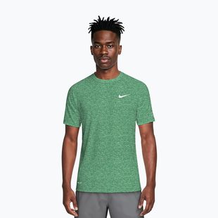 Vyriški plaukimo marškinėliai Nike Heather Hydroguard malachite