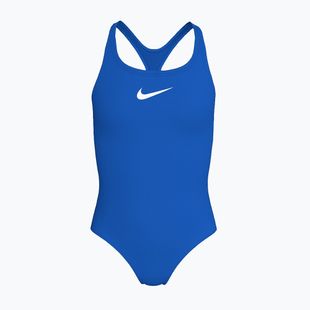 Vaikiškas vientisas maudymosi kostiumėlis Nike Essential Racerback blue crystal