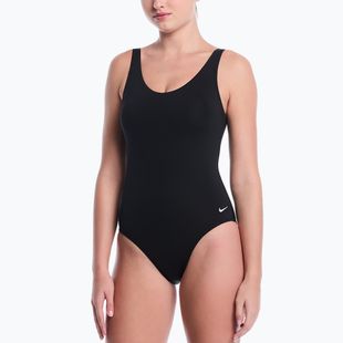Moteriškas vientisas maudymosi kostiumėlis Nike Essential U-Back black