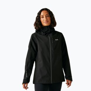 Moteriška striukė nuo lietaus REGATTA Birchdale II black/seal grey