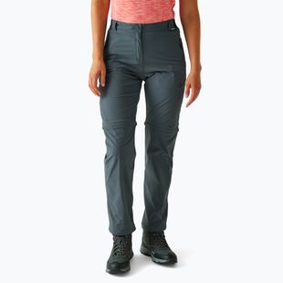 Moteriškos trekingo kelnės REGATTA Travel Light Z/O Packaway II seal grey