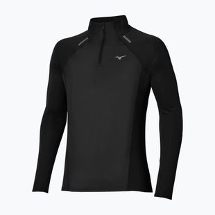 Vyriški bėgimo marškinėliai su ilgomis rankovėmis Mizuno Active Dryaeroflow Hybrid Long Sleeve Top Black