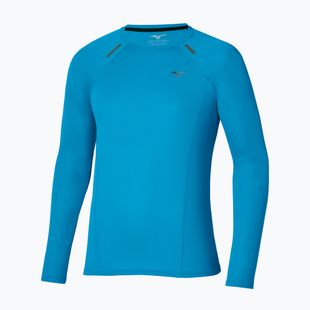 Vyriški bėgimo marškinėliai su ilgomis rankovėmis  Mizuno Active Dryaeroflow blue jewel