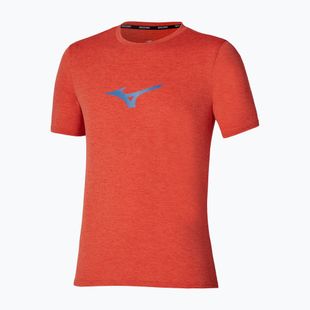 Vyriški bėgimo marškinėliai Mizuno Core Runbird Short Sleeve Tee orange