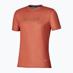 Vyriški bėgimo marškinėliai Mizuno Core Graphic Short Sleeve ginger