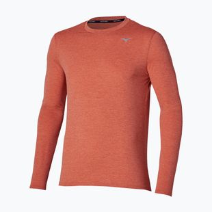 Vyriški bėgimo marškinėliai su ilgomis rankovėmis Mizuno Core Impulse Long Sleeve Tee ginger