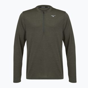 Vyriškas bėgimo džemperis Mizuno Core Impulse Half Zip Long Sleeve Tee forest night
