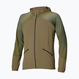 Vyriška bėgimo striukė Mizuno Active Alpha Hooded Jacket martini olive