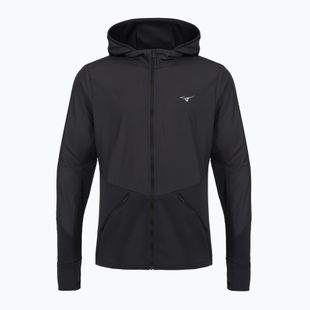 Vyriška bėgimo striukė Mizuno Active Warmalite Hybrid Full Zip Hooded Long Sleeve Top black