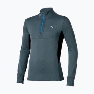 Vyriškas bėgimo džemperis Mizuno Active Warmalite Half Zip Long Sleeve Top dark slate