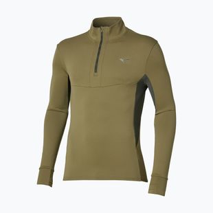 Vyriškas bėgimo džemperis Mizuno Active Warmalite Half Zip Long Sleeve Top martini olive