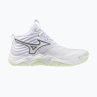 Moteriški tinklinio bateliai Mizuno Wave Momentum Elite Mid white/balsam green/ambrosia