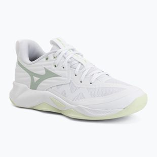 Moteriški tinklinio bateliai Mizuno Wave Momentum Pro white/aqua gray/ambrosia