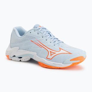 Moteriški tinklinio bateliai Mizuno Wave Lightning Elite blue finch/white/lava orange