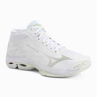 Moteriški tinklinio bateliai Mizuno Wave Lightning Pro Mid white/aqua gray/ambrosia