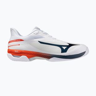 Vyriški teniso batai Mizuno Wave Exceed Court AC white/insignia blue/orange