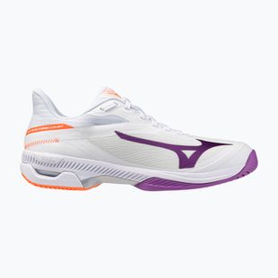 Moteriški teniso bateliai Mizuno Wave Exceed Court AC white/dahlia/lava orange