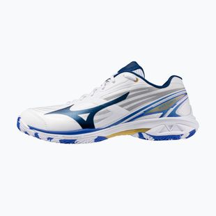 Moteriški badmintono bateliai Mizuno Wave Claw 4 white/dazzling blue/stargazer