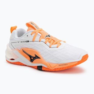 Rankinio bateliai Mizuno Wave Stealth Neo 2.1 white/black/flamingo coral