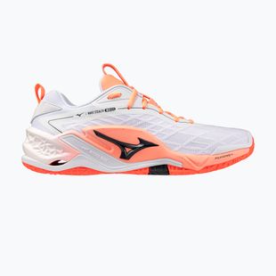 Rankinio bateliai Mizuno Wave Stealth Neo 2.1 white/black/flamingo coral
