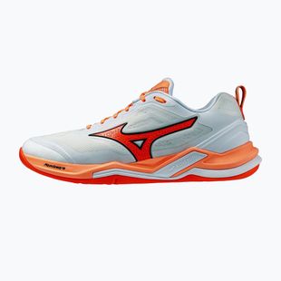Rankinio bateliai Mizuno Wave Stealth Elite white/lava orange