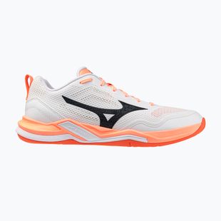 Rankinio bateliai Mizuno Wave Stealth Pro white/black/flamingo coral