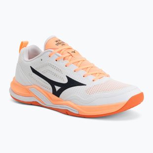 Rankinio bateliai Mizuno Wave Stealth Pro white/black/flamingo coral