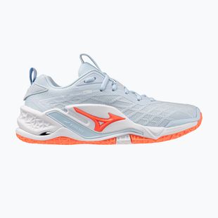 Moteriški rankinio bateliai Mizuno Wave Stealth Neo 2.1 blue finch/lava orange/white