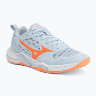 Moteriški rankinio bateliai Mizuno Wave Stealth Pro blue finch/lava orange