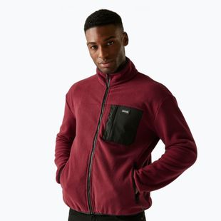 Vyriškas flisinis džemperis REGATTA Frankie Full Zip dark maroon