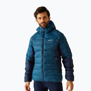Vyriška pašiltinta striukė REGATTA Hooded Dalent moonlight denim/navy
