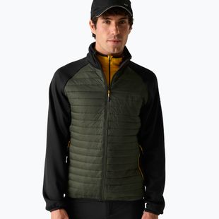 Vyriška hibridinė striukė REGATTA Clumber Hybrid dark khaki/black/sunset