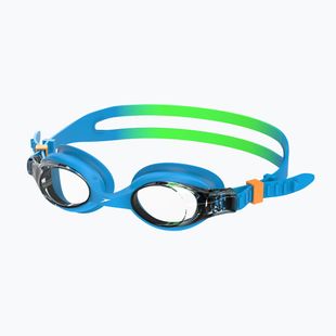 Vaikiški plaukimo akiniai Speedo Skoogles azure blue/fluro green/fluro orange/clear