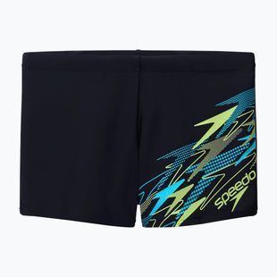 Vyriškos maudymosi trumpikės Speedo Medley Logo Aquashort anthracite/hyper teal