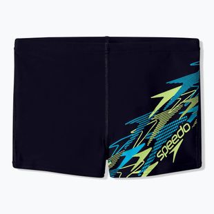 Berniukų maudymosi trumpikės Speedo Medley Logo Aquashort anthracite/citrus green