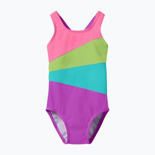 Vaikiškas vientisas maudymosi kostiumėlis Speedo Radiating Splice neon jelly