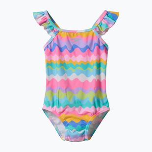 Vaikiškas vientisas maudymosi kostiumėlis Speedo Ruffle citrus green