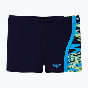 Berniukų maudymosi trumpikės Speedo Hyperboom Splice Aquashort anthracite/hyper teal