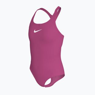 Vaikiškas vientisas maudymosi kostiumėlis Nike Effortless Essential desert pink