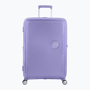 American Tourister Soundbox 110 l levandų spalvos kelioninis dėklas
