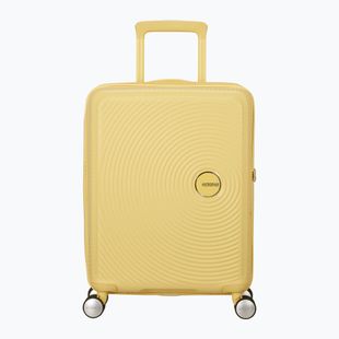 American Tourister Soundbox 41 l pastelinės geltonos spalvos kelioninis dėklas