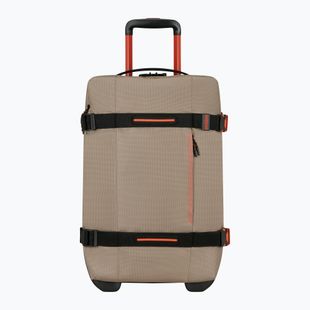 American Tourister Urban Track daiktų dėklas su ratukais 55 l smėlio / oranžinės spalvos kelioninis lagaminas