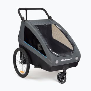 Priekaba dviračiui Polisport Kids Trailer&Stroller black/grey
